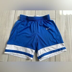 Nike Kids Blue and White Athletic Basketball Shorts